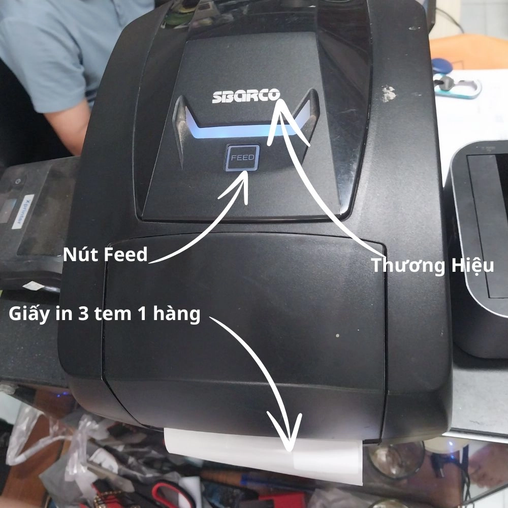 Máy in tem nhãn, mã vạch Sbarco