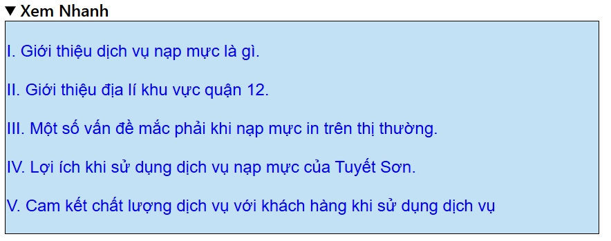 dịch vụ nạp mực 
