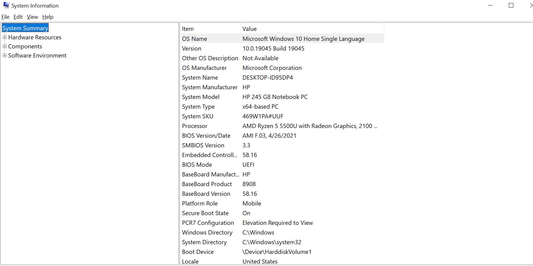 how to review computer or laptop infomation