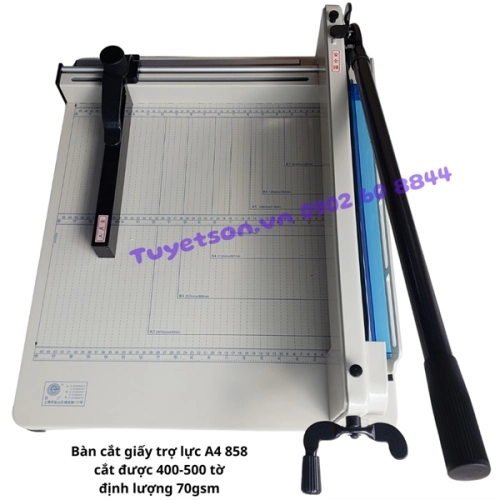 display Bàn cắt giấy trợ lực A4 858 cắt được 400-500 tờ định lượng 70gsm 1