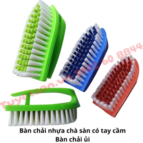 display Bàn chải nhựa chà sàn có tay cầm - Bàn chải ủi 1