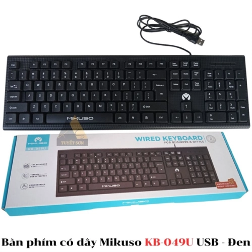 display Bàn phím có dây Mikuso KB-049U USB 1