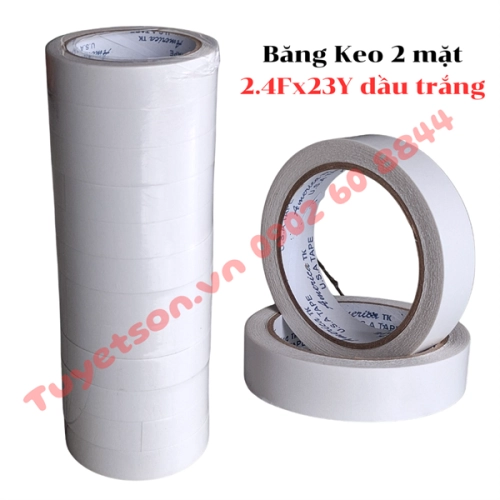 display Băng Keo 2 mặt 2.4Fx23Y dầu trắng 1