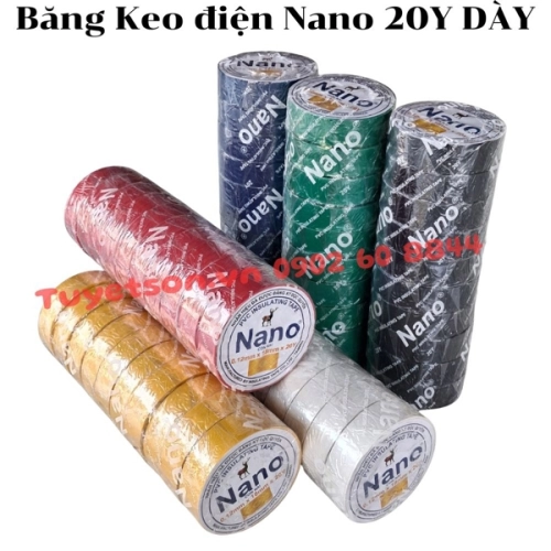 display Băng Keo điện Nano 1.8Fx20Y Vàng DÀY 2