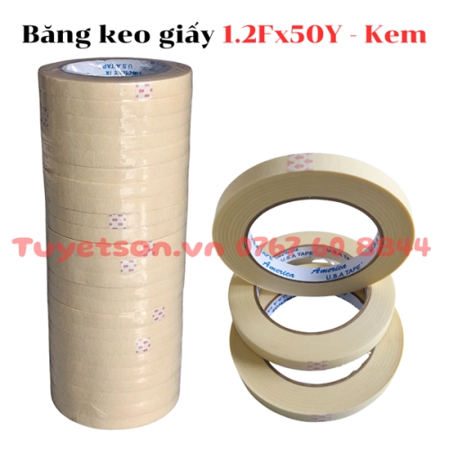display Băng keo giấy 1.2Fx50Y 1