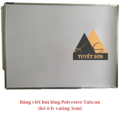 display Bảng viết bút lông Polyester Taiwan (có kẻ ô ly vuông 5cm) 2