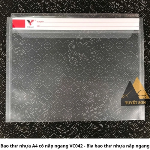 display Bao thư nhựa A4 có nắp ngang VC042 - Bìa bao thư nhựa nắp ngang 1
