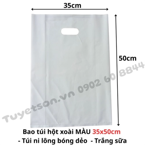 display Bao túi hột xoài MÀU 35x50cm - túi ni lông bóng dẻo nhiều màu 1
