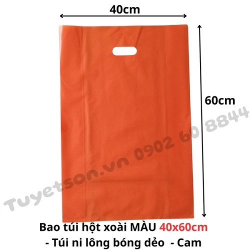 display Bao túi hột xoài MÀU 40x60cm - túi ni lông bóng dẻo nhiều màu 2