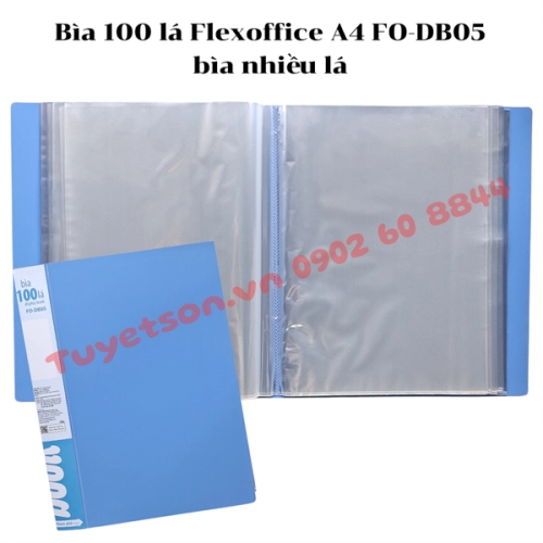 display Bìa 100 lá Flexoffice A4 FO-DB05 - bìa nhiều lá 1