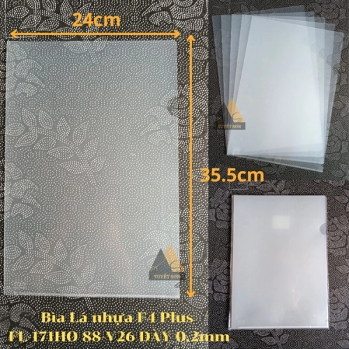 display Bìa Lá nhựa F4 Plus FL-171HO 88-V26 DÀY 0.2mm 1