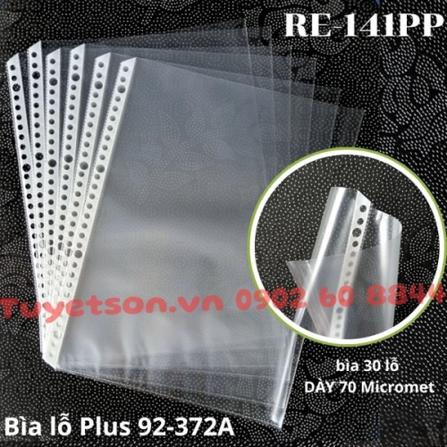 Bìa lỗ Plus 92-372A DÀY 70 Micromet - bìa 30 lỗ RE-141PP
