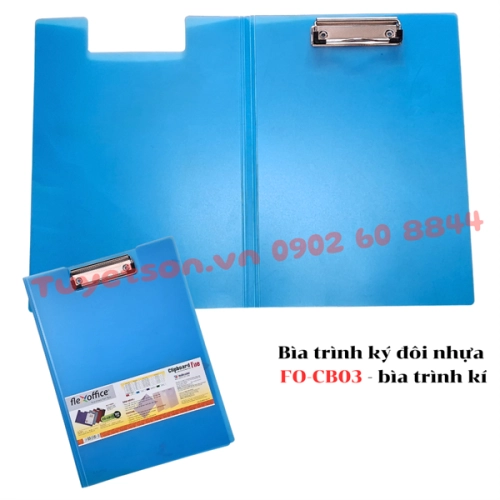 display Bìa trình ký đôi nhựa FO-CB03 - bìa trình kí 1