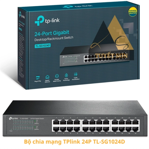 display Bộ chia mạng TPlink 24P TL-SG1024D 3