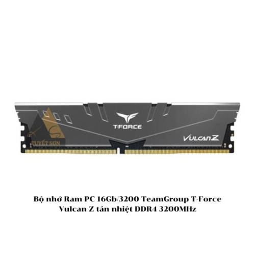 display Bộ nhớ Ram PC 16Gb/3200 TeamGroup T-Force Vulcan Z tản nhiệt DDR4 3200MHz 1