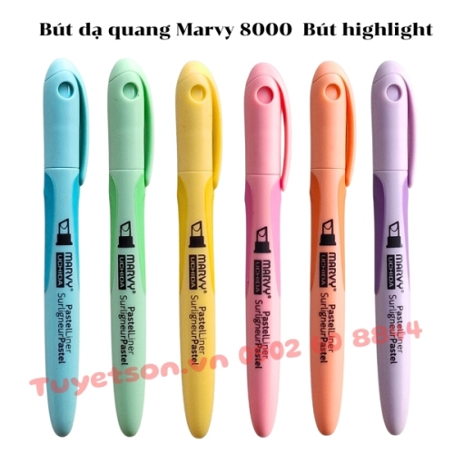 display Bút dạ quang Marvy 8000 - Bút highlight 2