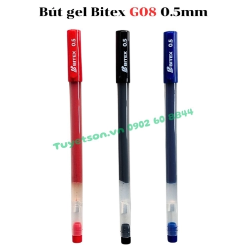 display Bút gel Bitex G08 0.5mm 1