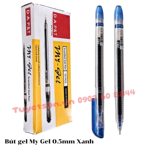 display Bút gel My Gel 0.5mm Xanh 1