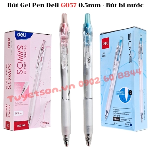display Bút Gel Pen Deli G057 0.5mm - Bút bi nước 1