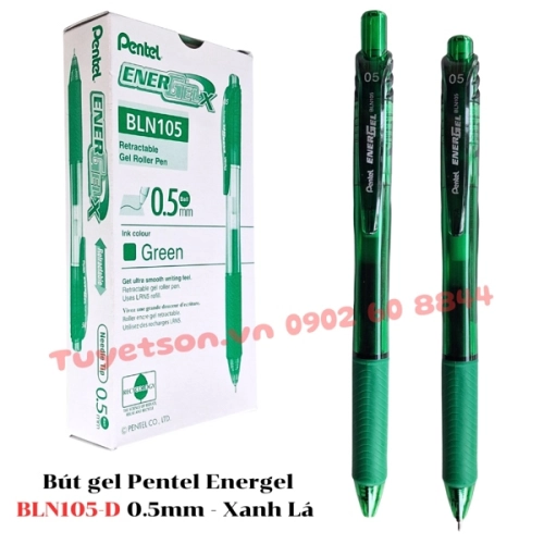 display Bút gel Pentel Energel BLN105-D 0.5mm 1