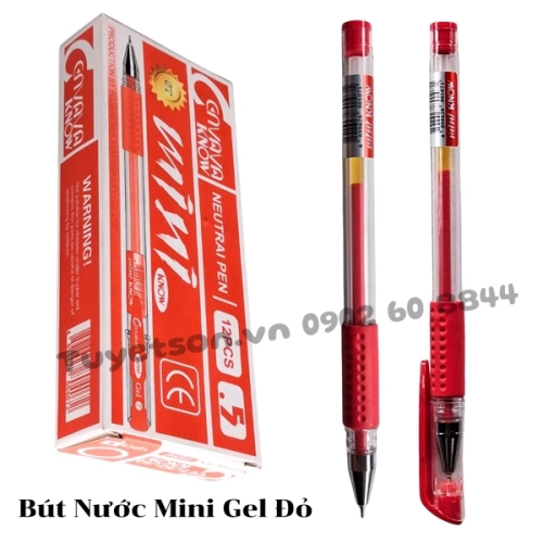 display Bút Nước Mini Gel Đỏ 1