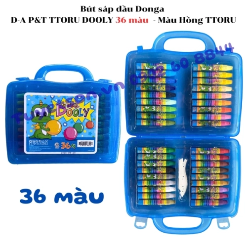 display Bút sáp dầu Donga D-A P&T TTORU DOOLY 36 màu 2