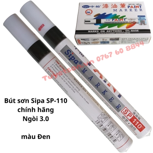 display Bút sơn Sipa SP110 chính hãng ngòi 3.0 - Bút sơn không phai Sipa Paint Marker đủ màu 2