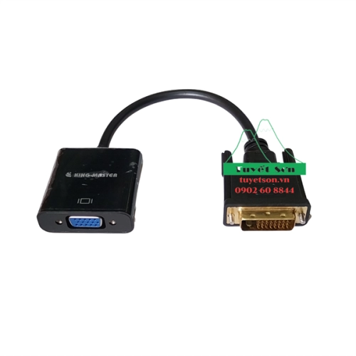 display Cáp Chuyển DVI-D 24+1K to Vga 0.2m L KM002 Kingmaster 2