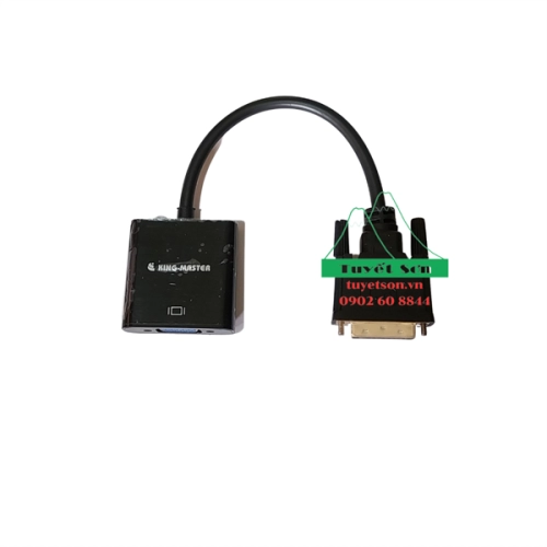 display Cáp Chuyển DVI-D 24+1K to Vga 0.2m L KM002 Kingmaster 3