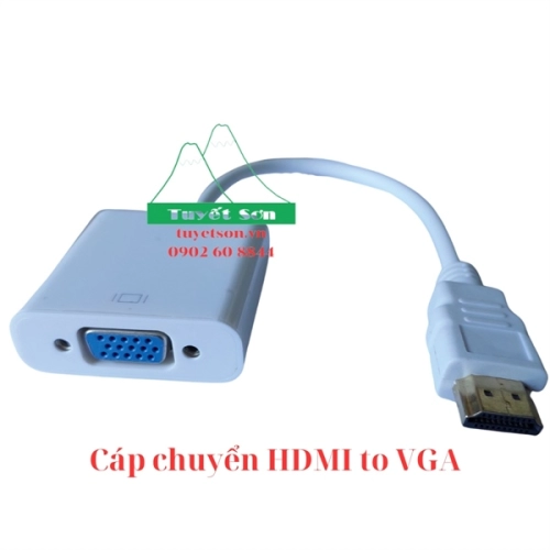 display Cáp chuyển HDMI to VGA 1