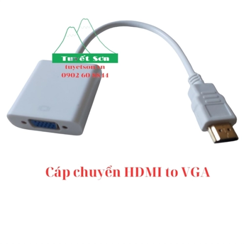 display Cáp chuyển HDMI to VGA 2