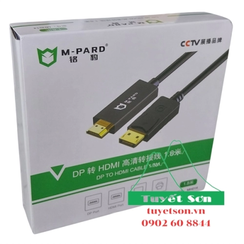 display Cáp Displayport to HDMI M-Pard 1.8m MH014 2