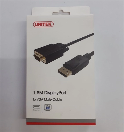 display Cáp Displayport to VGA 1.8m Unitek Y-5118F 4