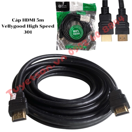 display Cáp HDMI 5m Vellygood High Speed 301 1