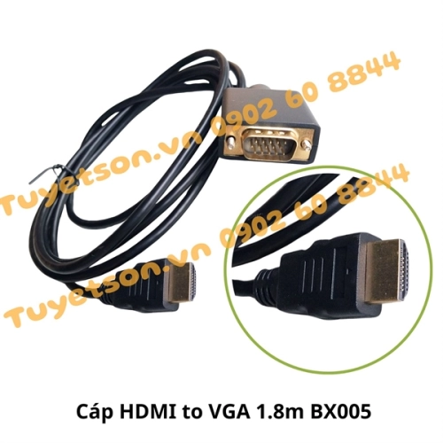 display Cáp HDMI to VGA 1.8m BX005 2