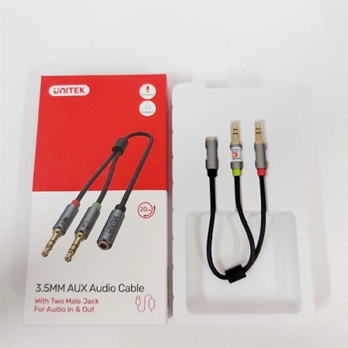 display Cáp Loa 0,2m 1L To 2K Unitek YC957ABK 3