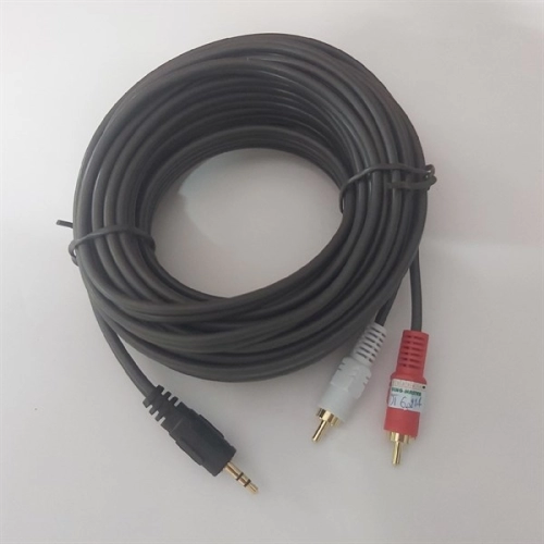 display Cáp Loa 1-2 10m Dtech DT6214 (Cáp loa 1 đầu 3.5mm ra 2 RCA) 2
