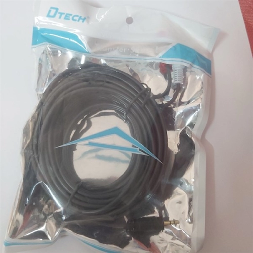 display Cáp Loa 1-2 10m Dtech DT6214 (Cáp loa 1 đầu 3.5mm ra 2 RCA) 3