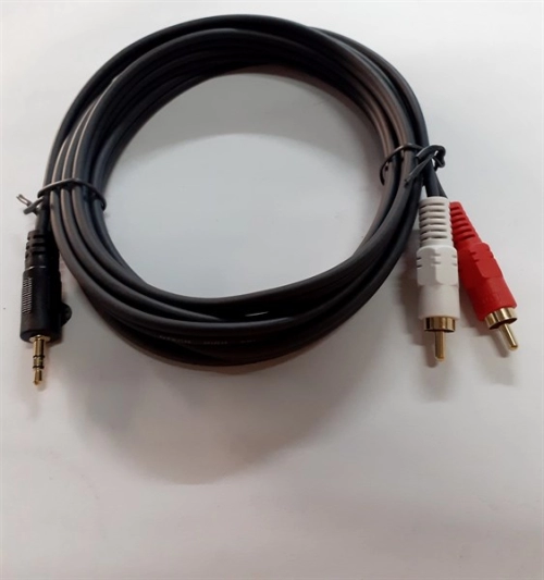 display Cáp Loa 1-2 3M Dtech DT6212 (Cáp loa 1 đầu 3.5mm ra 2 RCA) 1