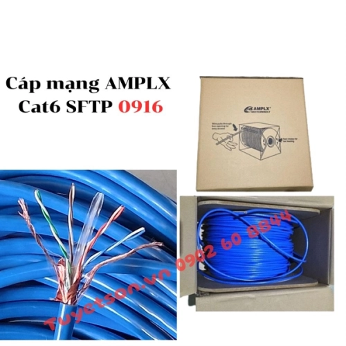 display Cáp mạng AMPLX Cat6 SFTP 0916 1