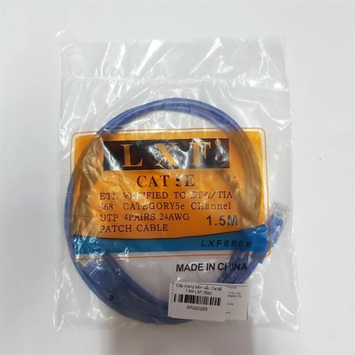 display Cáp mạng bấm sẵn Cat5E 1.5m LXF 3