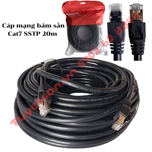 display Cáp mạng bấm sẵn Cat7 SSTP 20m Unitek C1815EBK 1