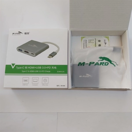 display Cáp chuyển Type C to HDMI+USB+ nguồn PD M-Pard MH346 2
