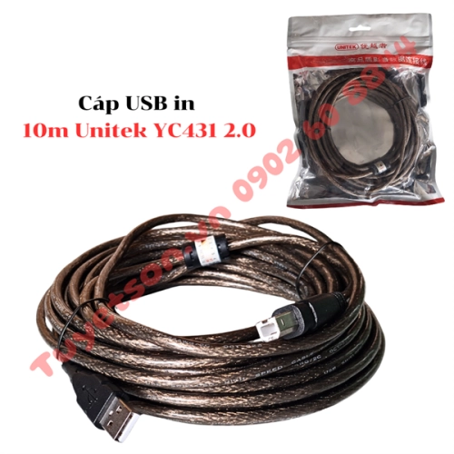 display Cáp USB in 10m Unitek YC431 2.0 1