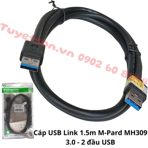 display Cáp USB Link 1.5m M-Pard MH309 3.0 - 2 đầu USB 1