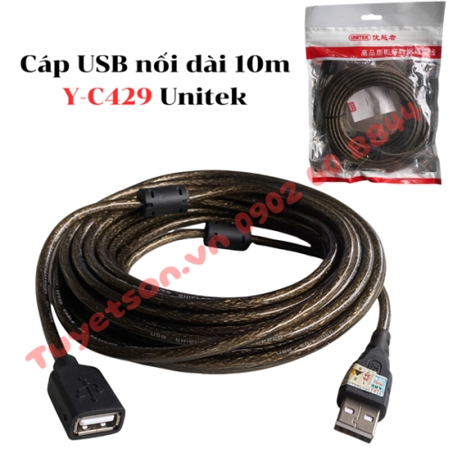 display Cáp USB nối dài 10m Y-C429 Unitek 1