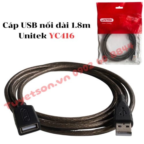 display Cáp USB nối dài 1.8m Unitek YC416 1