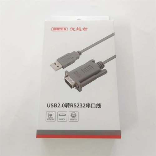 display Cáp Usb to Com 9 RS 232 Y1050 Unitek 1.5m 2