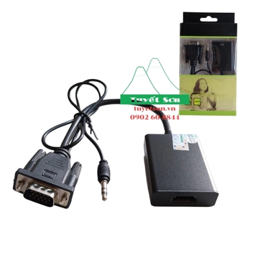 display Cáp VGA Audio to HDMI 30cm BX032 1