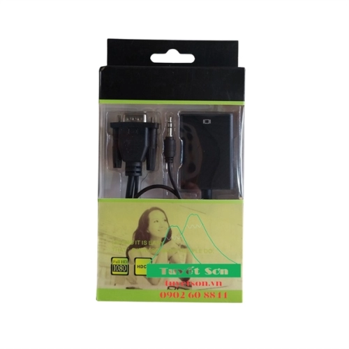 display Cáp VGA Audio to HDMI 30cm BX032 2